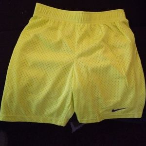 Yellow Nike shorts